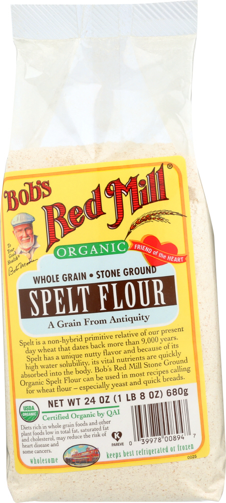 BOBS RED MILL: Organic Spelt Flour, 24 oz - 0039978008947
