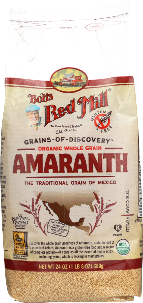BOB’S RED MILL: Organic Whole Grain Amaranth, 24 oz - 0039978009104
