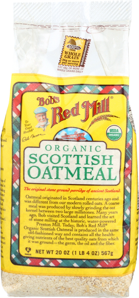 BOB’S RED MILL: Organic Scottish Oatmeal, 20 oz - 0039978009562