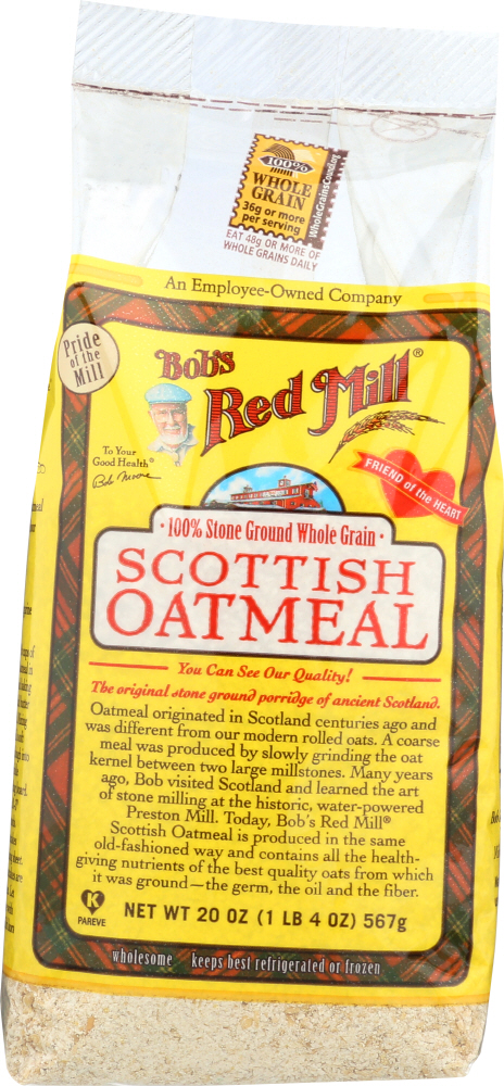  Bob's Red Mill Scottish Oatmeal, 20 Oz (4 Pack) - thin