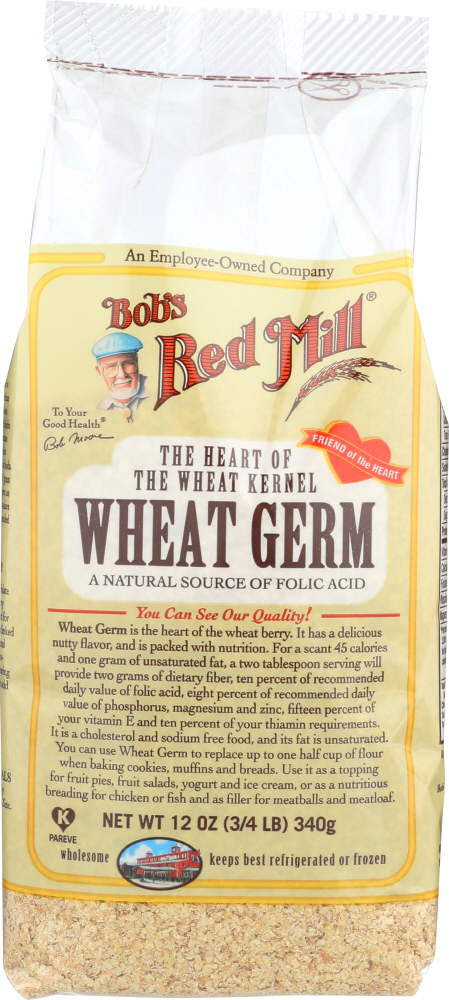 BOBS RED MILL: Natural Raw Wheat Germ, 12 Oz - 0039978011503