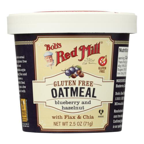 Bob's Red Mill - Gluten Free Oatmeal Cup Blueberry And Hazelnut - 2.5 Oz - Case Of 12 - 0039978011848