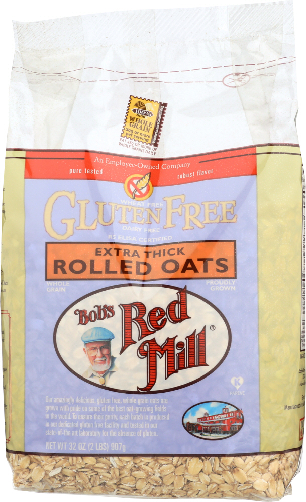 BOBS RED MILL: Gluten Free Extra Thick Rolled Oats, 32 Oz - 0039978013743