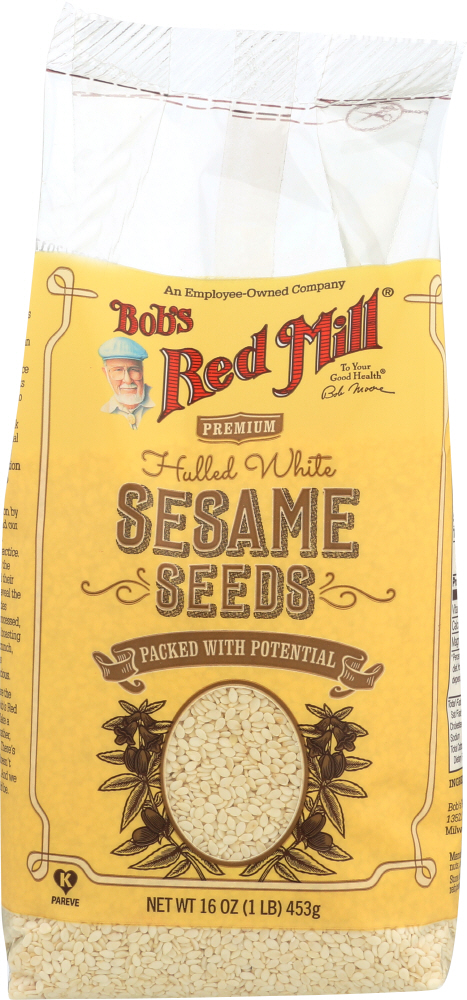 BOBS RED MILL: White Hulled Sesame Seeds, 16 oz - 0039978014375