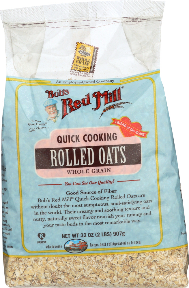 BOBS RED MILL: Quick Cooking Rolled Oats, 32 oz - 0039978021533