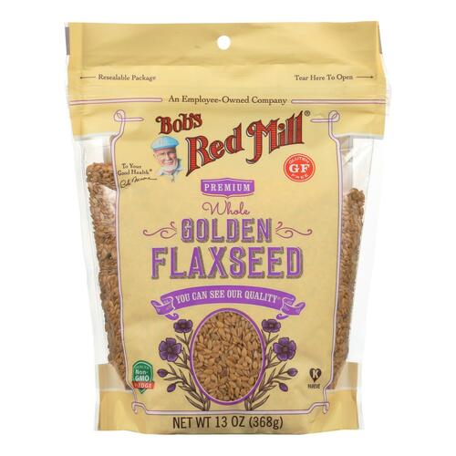 Bob's Red Mill - Flaxseeds Golden Gluten Free - Case Of 4-13 Oz - 039978022301