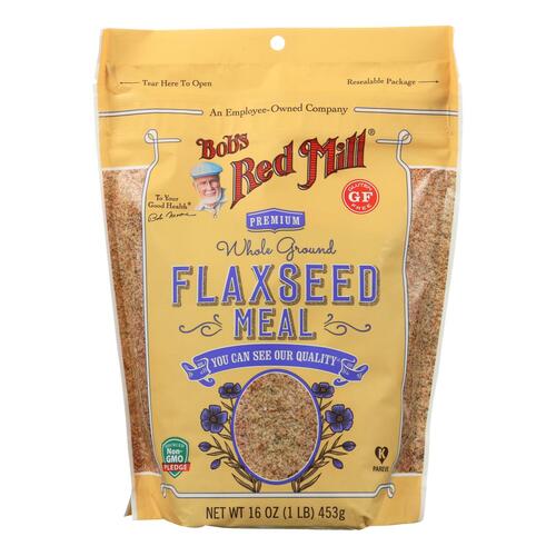 Bob's Red Mill - Flaxseed Meal - Gluten Free - Case Of 4 - 16 Oz - crispy
