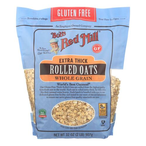  Bob's Red Mill Gluten Free Extra Thick Rolled Oats, 32 Oz - 039978023742