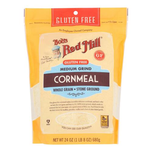 BOB’S RED MILL: Gluten Free Medium Grind Cornmeal, 24 oz - 0039978024725