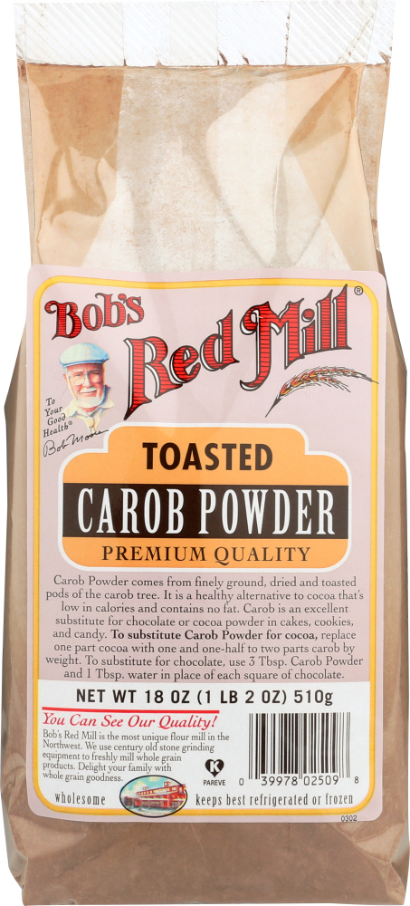 BOB’S RED MILL: Toasted Carob Powder, 18 oz - 0039978025098