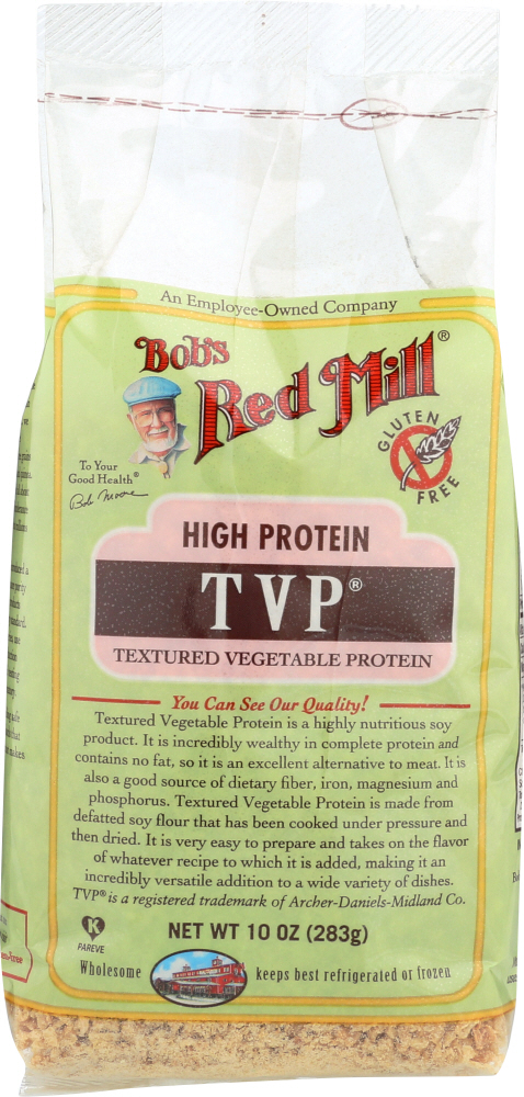BOB’S RED MILL: TVP Texturized Vegetable Protein, 10 oz - 0039978025425