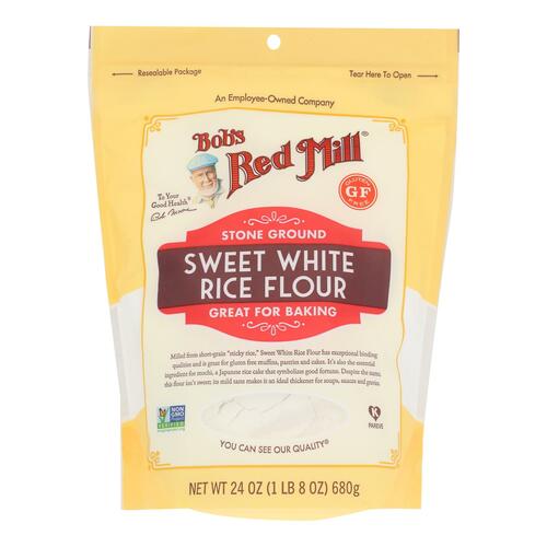 Bob's Red Mill - Rice Flour Sweet Whte Gluten Free - Case Of 4 - 24 Oz - 039978026088