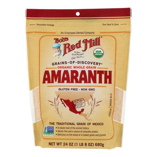 BOB’S RED MILL: Organic Whole Grain Amaranth, 24 oz - 0039978029102