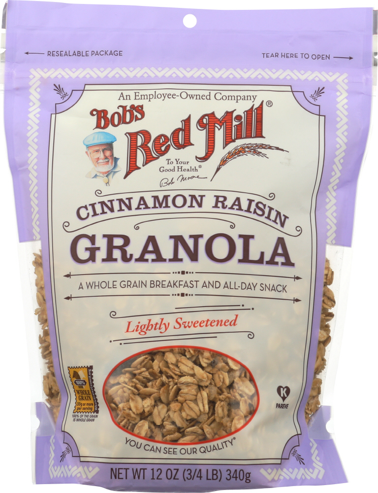 BOBS RED MILL: Cinnamon Raisin Granola, 12 oz - 0039978031884