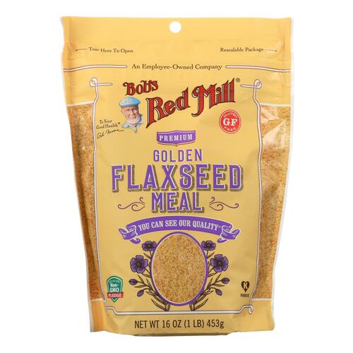 BOBS RED MILL: Premium Golden Flaxseed Meal, 16 oz - 0039978032324