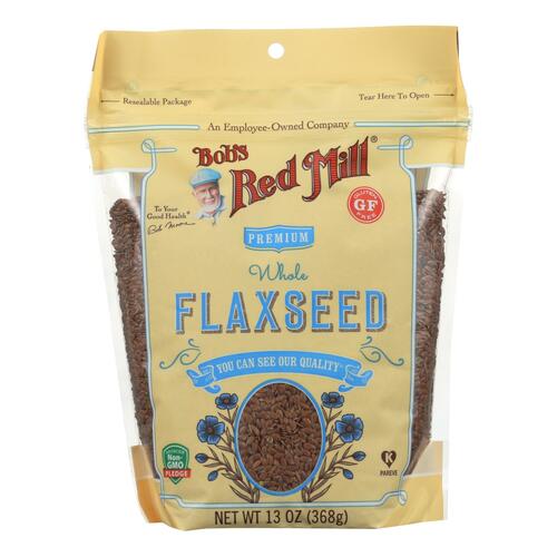 Bob's Red Mill - Flaxseeds Brown Gluten Free - Case Of 4-13 Oz - 039978034205