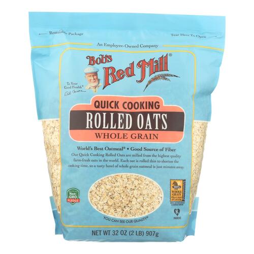 Bob's Red Mill - Quick Cooking Rolled Oats - Case Of 4-32 Oz. - 039978041531