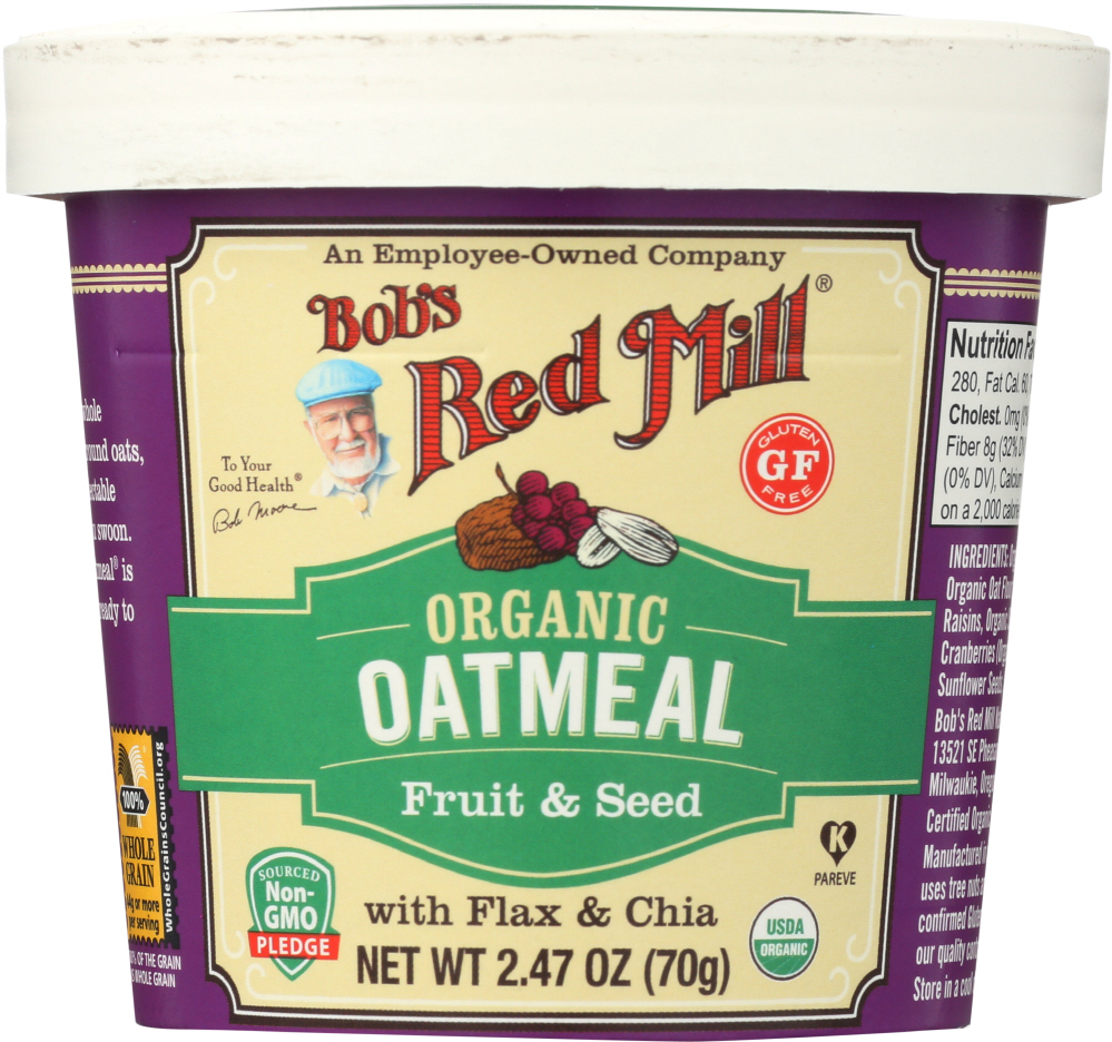 Organic Oatmeal With Flax & Chia - 039978048042