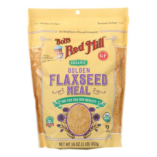 Bob's Red Mill - Organic Flaxseed Meal - Golden - Case Of 4 - 16 Oz - 039978049407