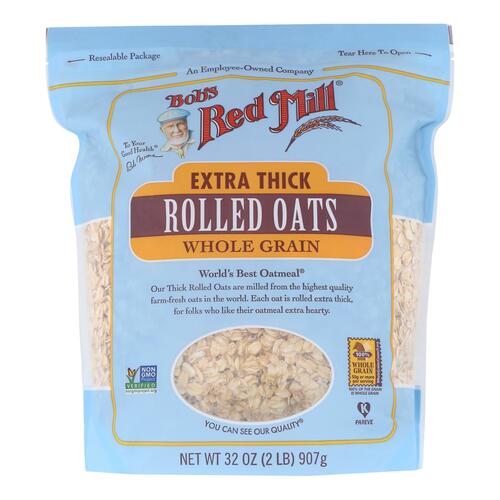 Bob's Red Mill - Rolled Oats - Extra Thick - Case Of 4-32 Oz. - extra