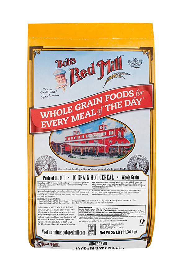 Bob's Red Mill 10 Grain Hot Cereal, 25 Pound - 039978101105