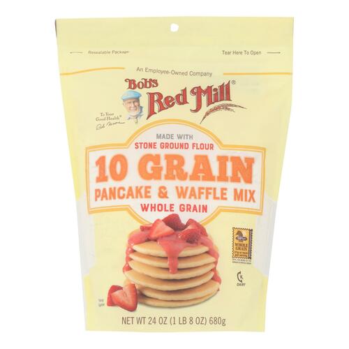Bob's Red Mill - Pancake/waffle 10 Grain - Case Of 4 - 24 Oz - 039978112040