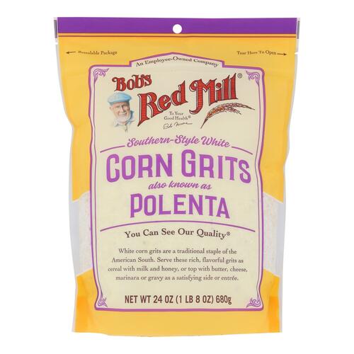 BOB’S RED MILL: Southern Style White Corn Grits, 24 oz - 0039978112842