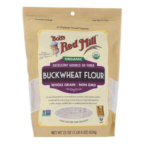 BOB’S RED MILL: Organic Buckwheat Flour, 22 oz - 0039978113023