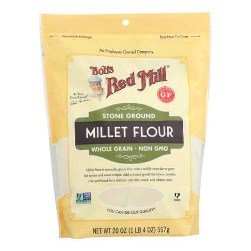 Bob's Red Mill - Millet Flour Gluten Free - Case Of 4 - 20 Oz - 039978113108