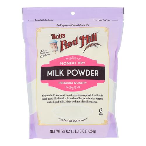 Bob's Red Mill - Milk Powder Non Fat Dry - Case Of 4 - 22 Oz - 039978115201