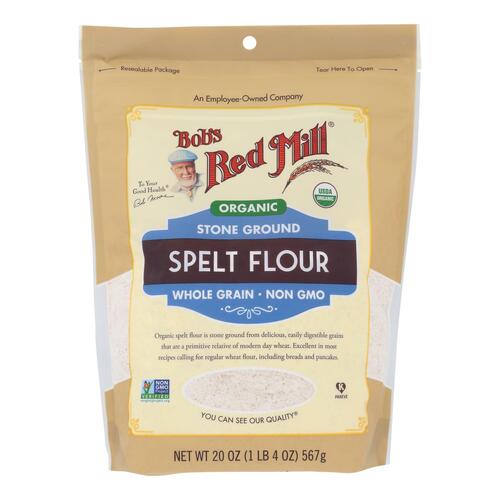 BOB’S RED MILL: Organic Stone Ground Spelt Flour, 20 oz - 0039978118943