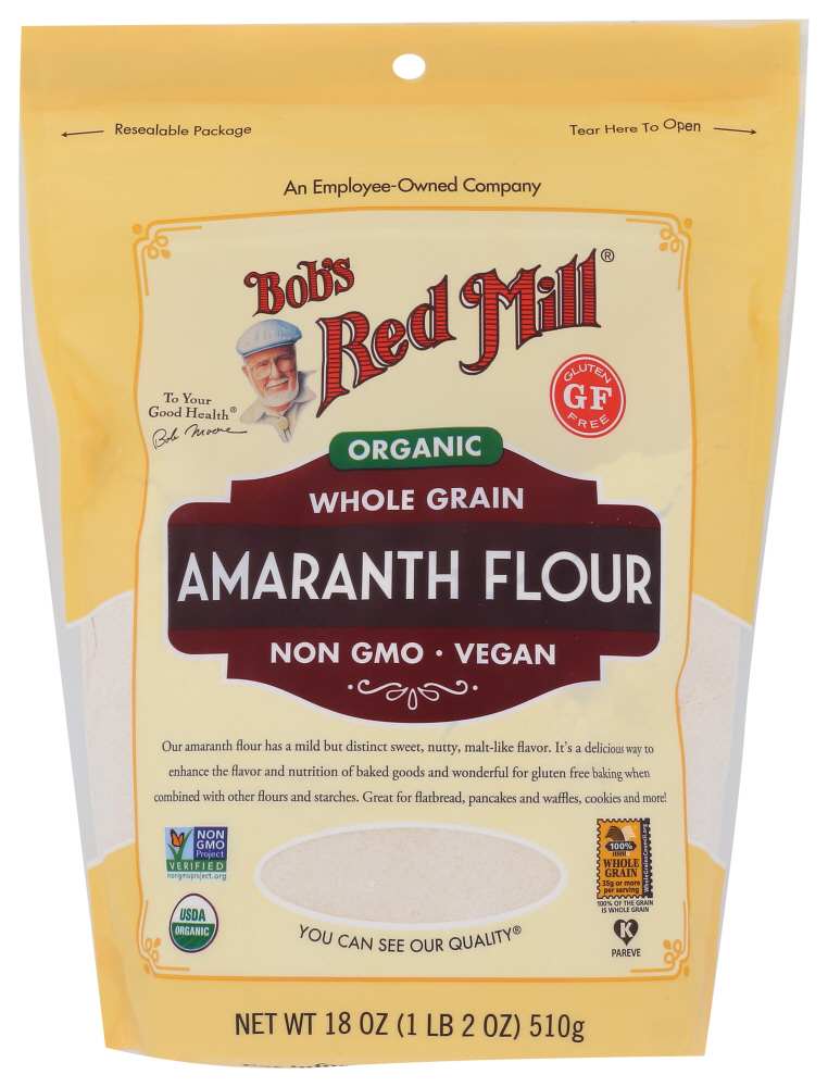 BOB’S RED MILL: Organic Whole Grain Amaranth Flour, 18 oz - 0039978119117