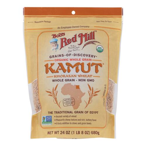 BOB’S RED MILL: Organic Whole Grain Kamut Berries, 24 oz - 0039978119414