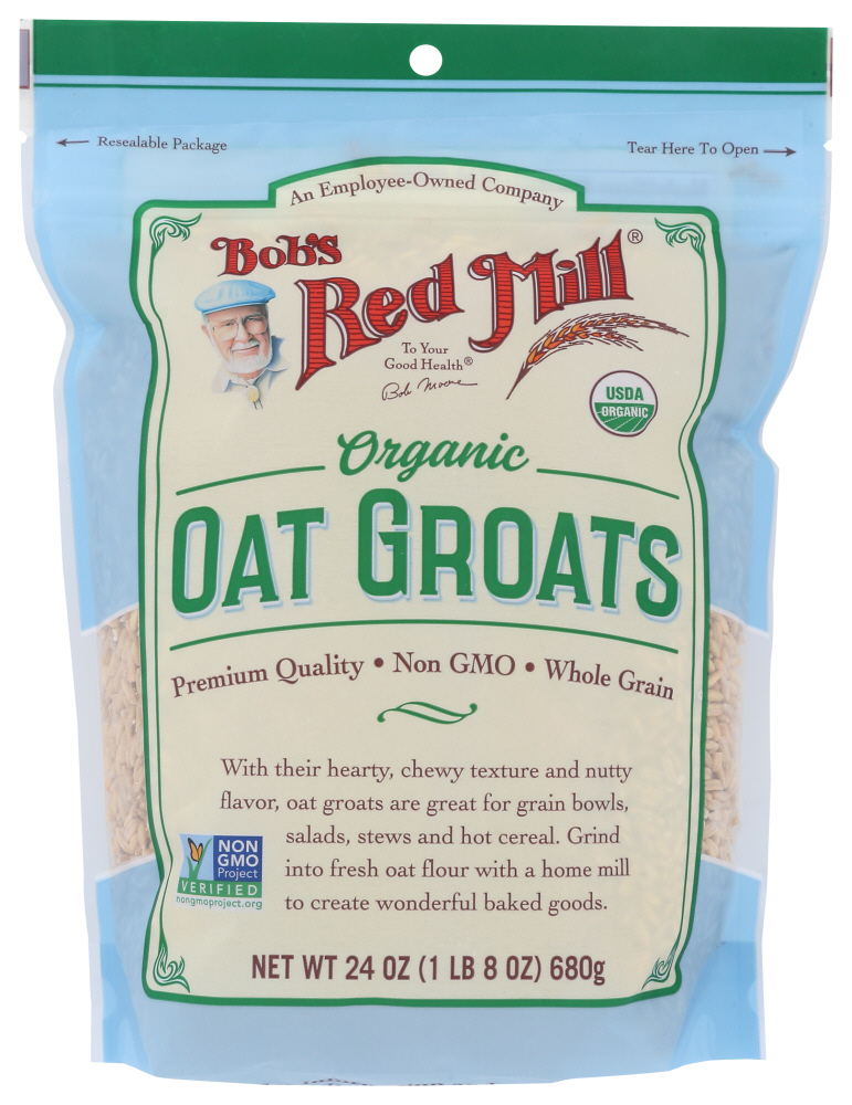 BOB’S RED MILL: Organic Whole Oat Groats, 24 oz - 0039978119582