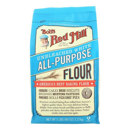 BOB’S RED MILL: Unbleached All-Purpose White Flour, 5 lb - 0039978533012