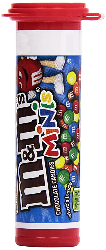  M&M's Milk Chocolate Minis Candy, 1.08-Ounce Tubes (Pack of 24)  - 040000002376