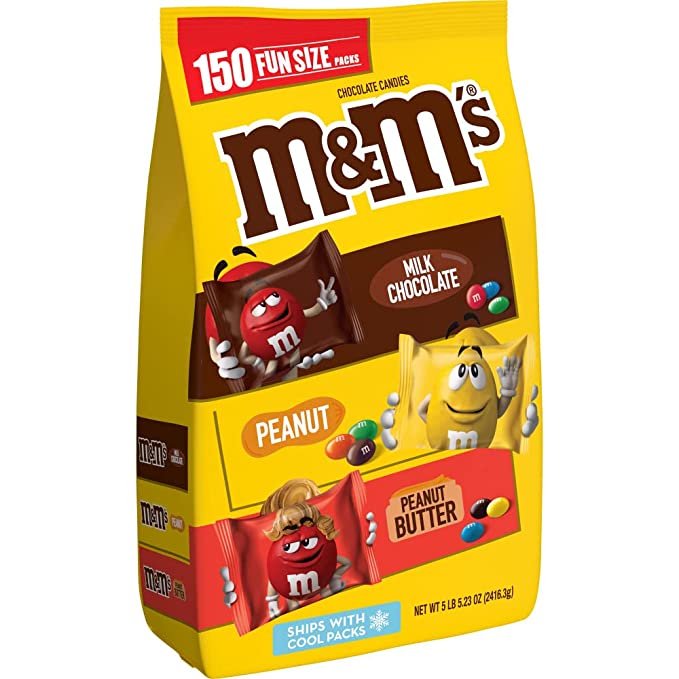  M&M'S Variety Mix Chocolate Fun Size Candy 85.23-Ounce 150-Piece Bag  - 757817423231