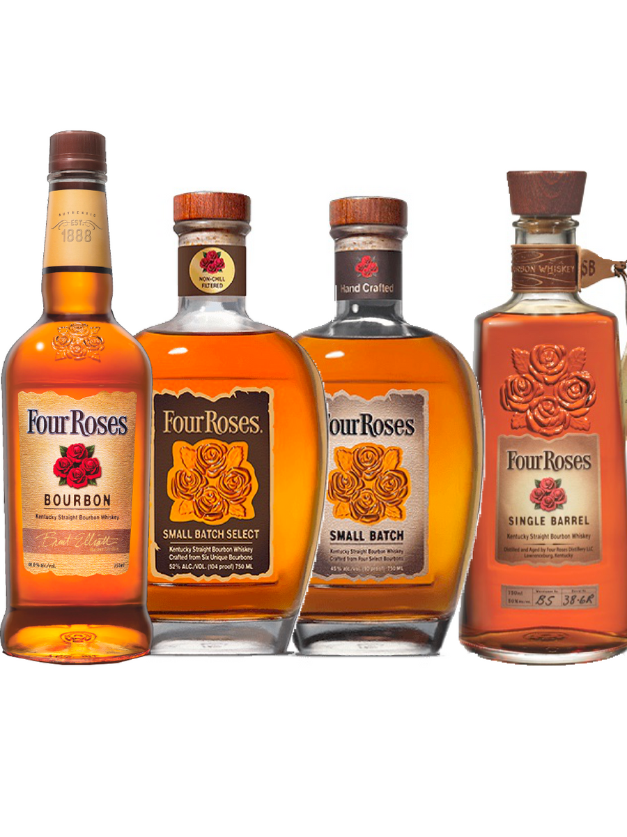 Four Roses Bourbon Whiskey Combo (Bourbon, Small Batch, Small Batch Se - 040063400027