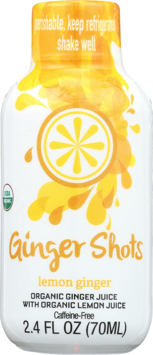 TULUA: Ginger Shots Lemon Ginger, 2 oz - 0040232165627