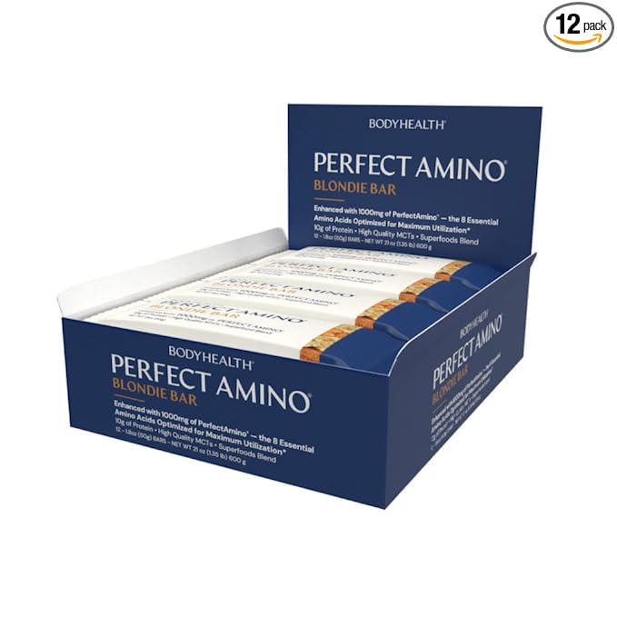  BodyHealth Perfect Amino Bar (Blondie Flavor, 12pk)  - 040232338083