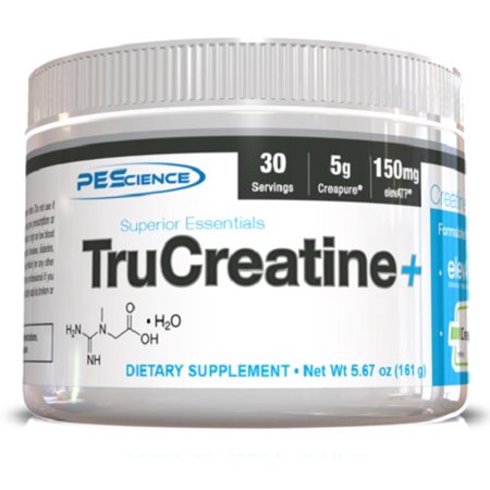PEScience TruCreatine+, Pure Creatine Monohydrate and ElevATP Powder, 30 Servings (B079XCTJJG) - 040232543340