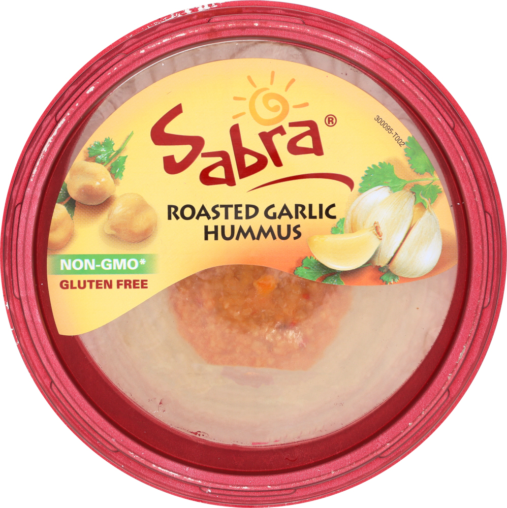 SABRA: Roasted Garlic Hummus, 10 oz - 0040822011242