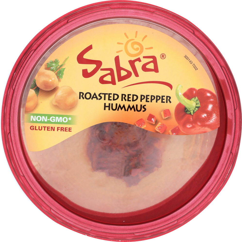 SABRA: Roasted Red Pepper Hummus, 10 oz - 0040822011549