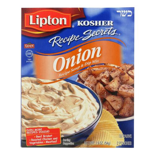 LIPTON: Kosher Recipe Secrets Onion Recipe Soup & Dip Mix, 1.9 oz - 0041000005190