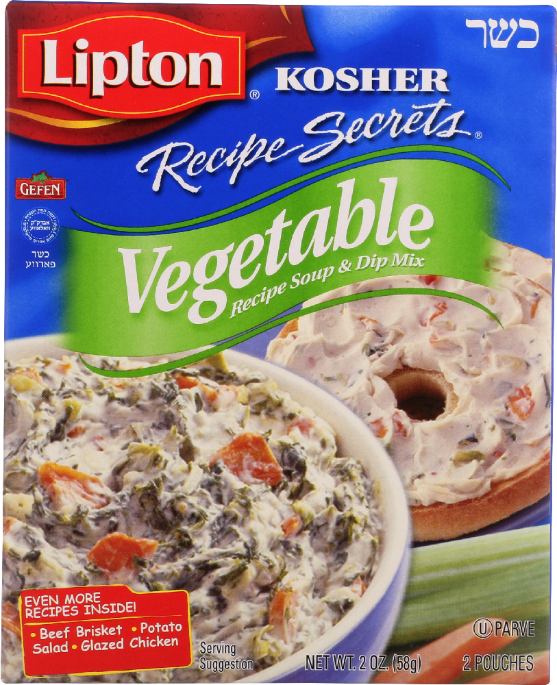 LIPTON KOSHER: Recipe Secrets Vegetable Soup, 2 oz - 0041000005749