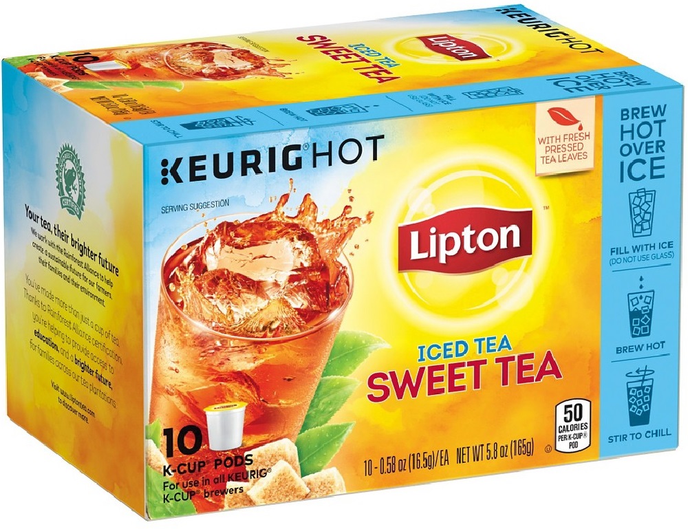 LIPTON: Tea K-Cup Iced Sweet Refresh, 10 pc - 0041000328183