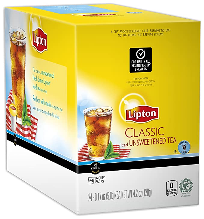 Lipton K-Cups, Classic Unsweetened Iced Tea 24 ct - 885693411896
