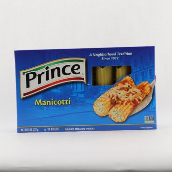 Prince, manicotti, enriched macaroni product - 0041129020685
