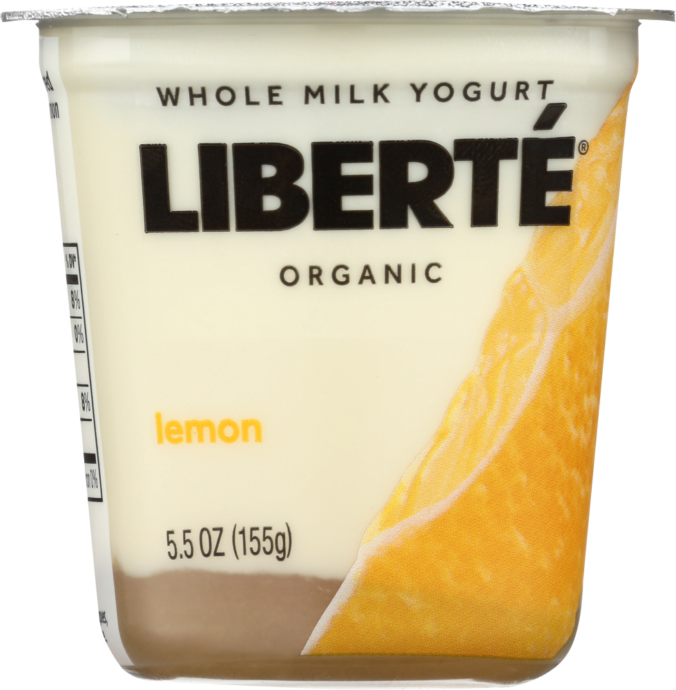 Liberte Organic Italian Lemon Whole Milk Yogurt - 00041148473714