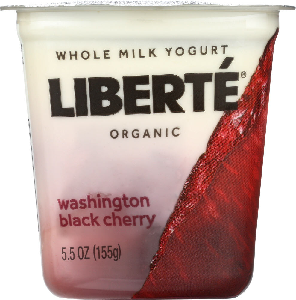 Liberte Organic Washington Black Cherry Whole Milk Yogurt - liberte